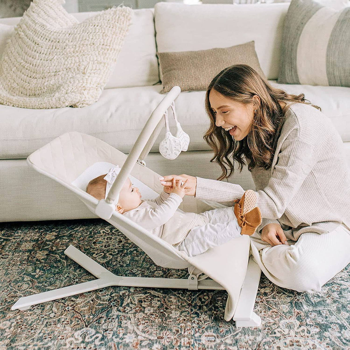 Baby Delight Alpine Deluxe Hamaca portátil para bebés - 100 % tela de algodón orgánico con certificado GOTS, avena orgánica - DIGVICE MX