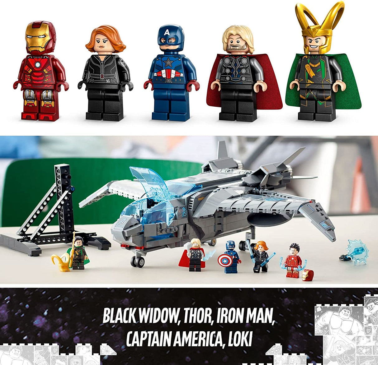 LEGO Marvel The Avengers Quinjet 76248 (795 piezas)