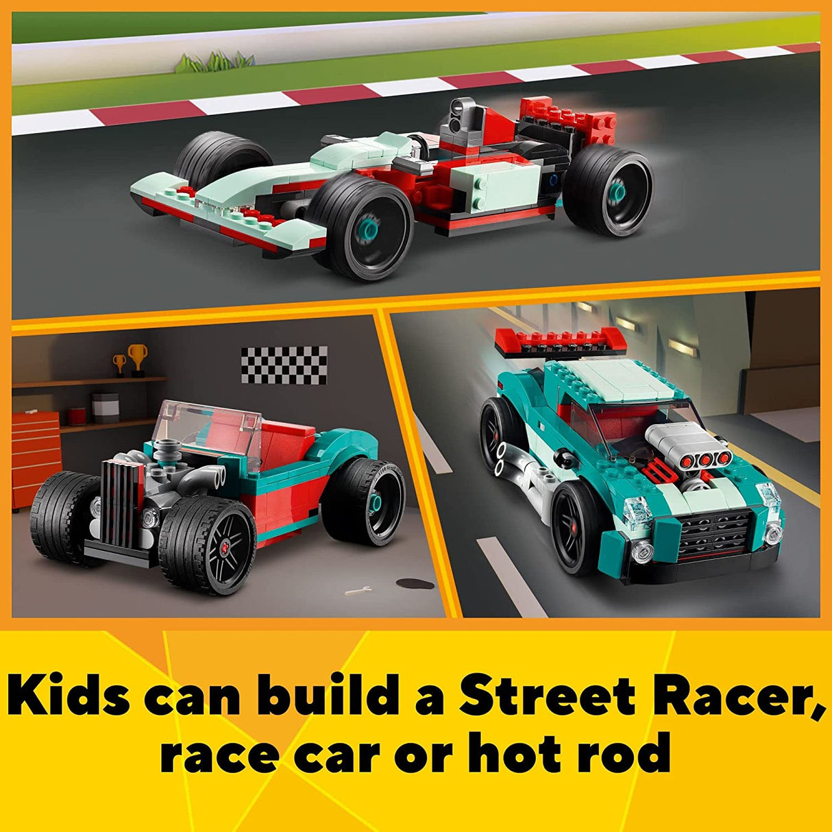 LEGO Creator 3in1 Street Racer 31127 (258 piezas)
