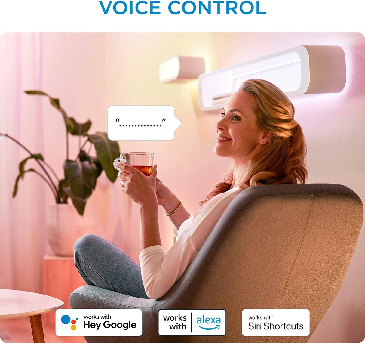 WiZ Connected Squire Paquete de 2 lámparas de mesa portátile , WiFi habilitado, 16 millones de colores, compatible con Alexa y Google Home Assistant, no requiere concentrador - DIGVICE MX