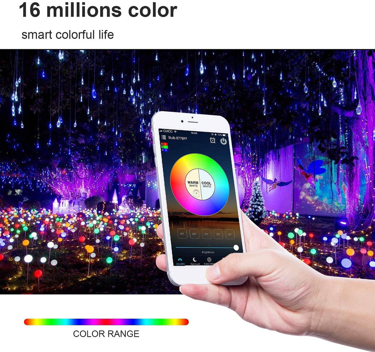 MEZONE - Bombilla inteligente WiFi, compatible con Alexa y Google Home, Mezone E26 RGB que cambia de color con aplicación, no requiere concentrador, bombilla LED inteligente regulable A19 7 W 60 W equivalente, 2 unidades - DIGVICE MX