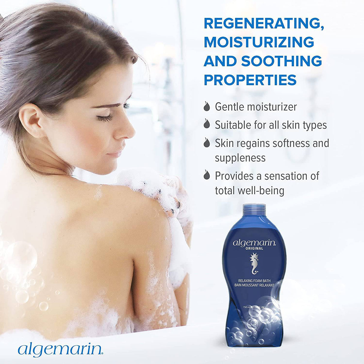 Algemarin Bubble Bath 750ml baño de burbujas de Algemarin