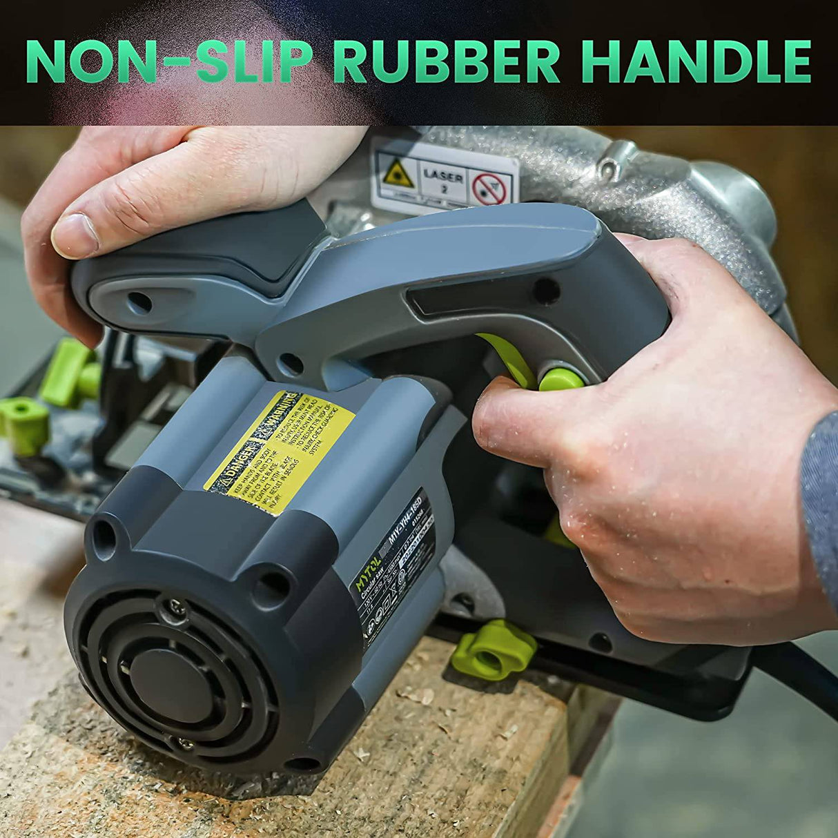 Sierra circular MYTOL con cable de 11 amperios, sierras circulares de 4500 RPM de potencia con hoja de 7-1/4", profundidad de corte ajustable (2-7/16" (90°), 1-13/16" (0°-45°), Guía de corte láser integrada, ideal para cortar madera. - DIGVICE MX