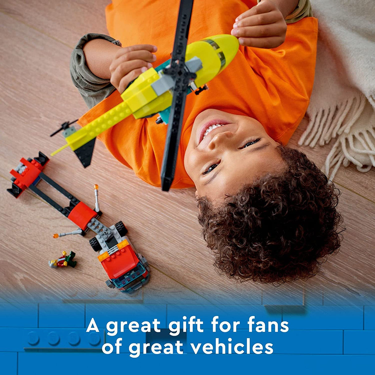 LEGO City Great Vehicles Rescue Helicopter Transport 60343 (215 piezas)