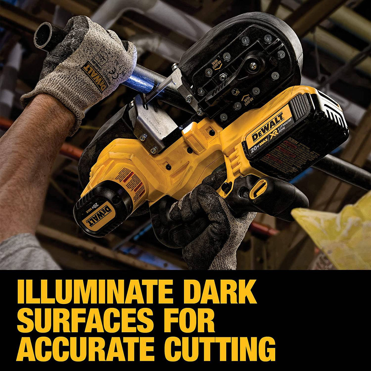 DEWALT 20V MAX Kit de sierra de cinta portátil, inalámbrico (DCS371P1) - DIGVICE MX