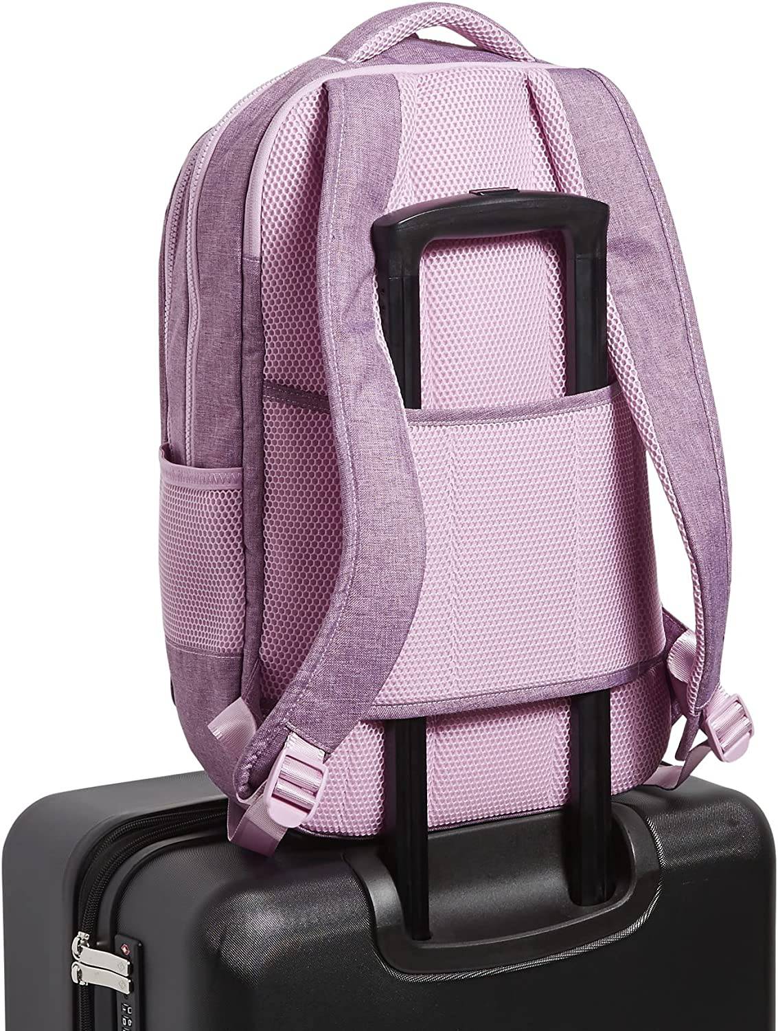 Vera Bradley - Mochila reciclada Lighten Up Reactive Grand para mujer, Pale Orchid Heather, Talla única