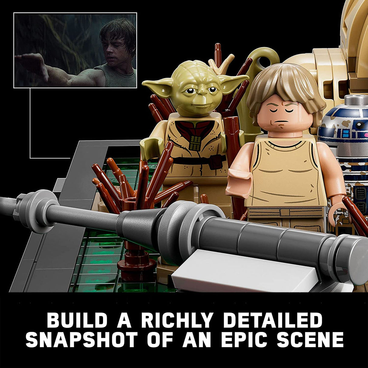 LEGO Star Wars Dagobah Jedi Training Diorama 75330 Juego de construcción para adultos (1000 piezas)