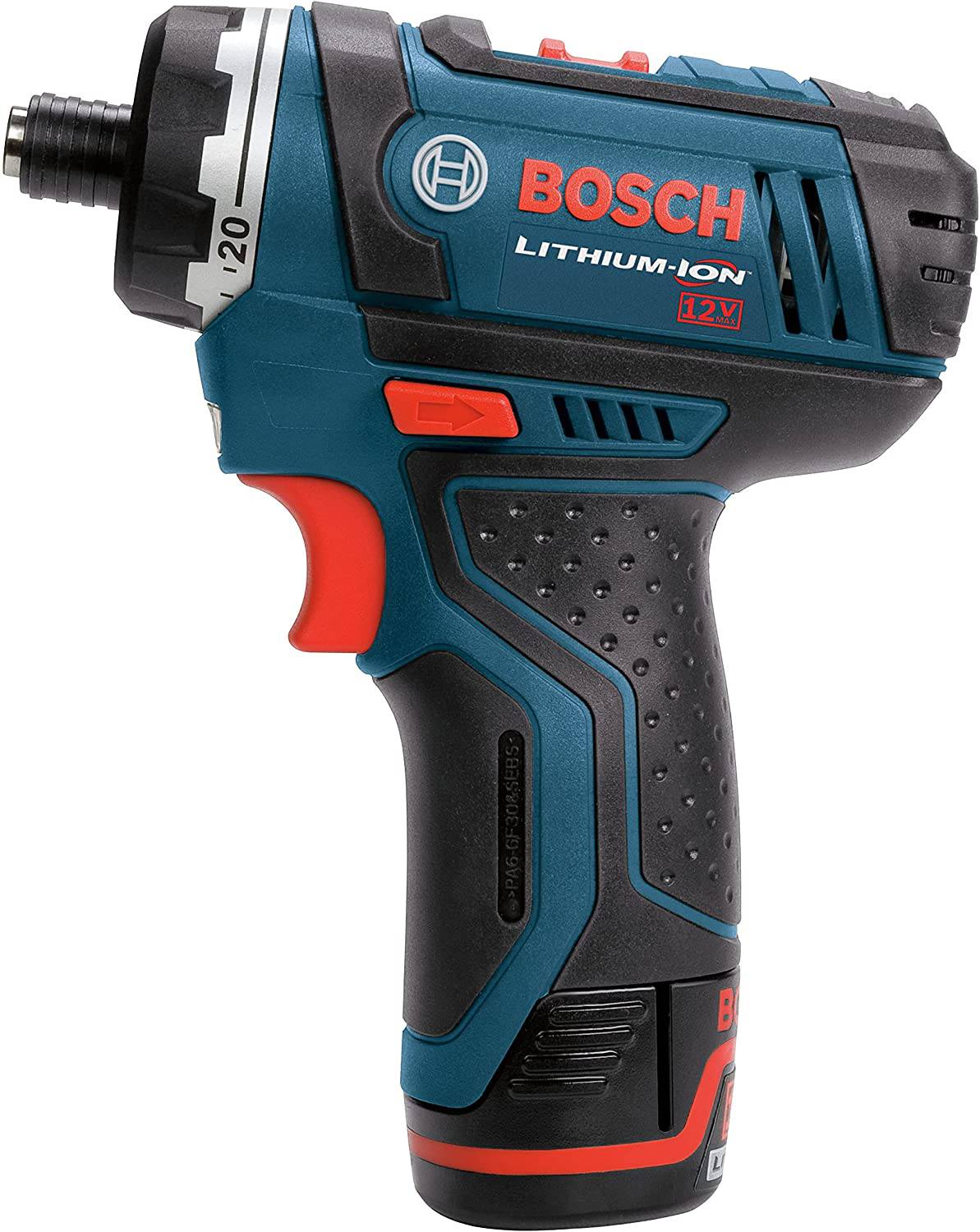Bosch PS21-2A Kit de controlador de bolsillo de 2 velocidades y 12 V máx. con 2 baterías, cargador y estuche, azul - DIGVICE MX