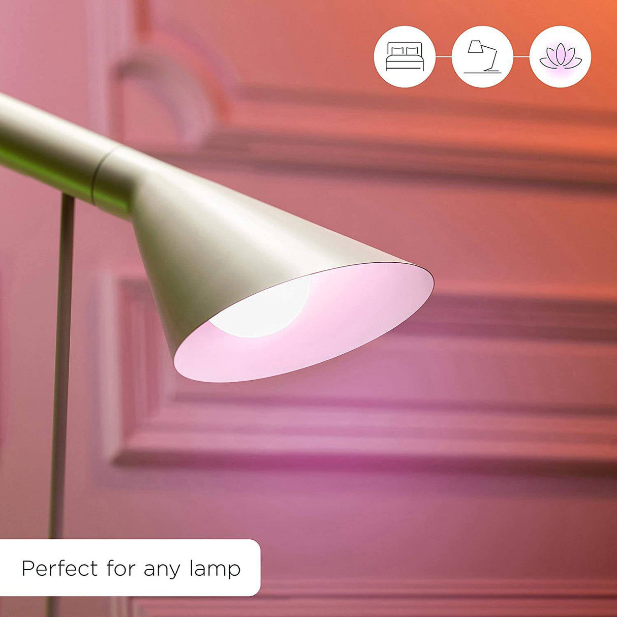 WiZ IZ20126084 60 W EQ A19 Smart WiFi Connected LED Bombillas/Compatible con Alexa y Google Home, no requiere concentrador, 4 unidades (paquete de 1), RGB+ cambio de color/sintonizable/regulable, 4 piezas - DIGVICE MX