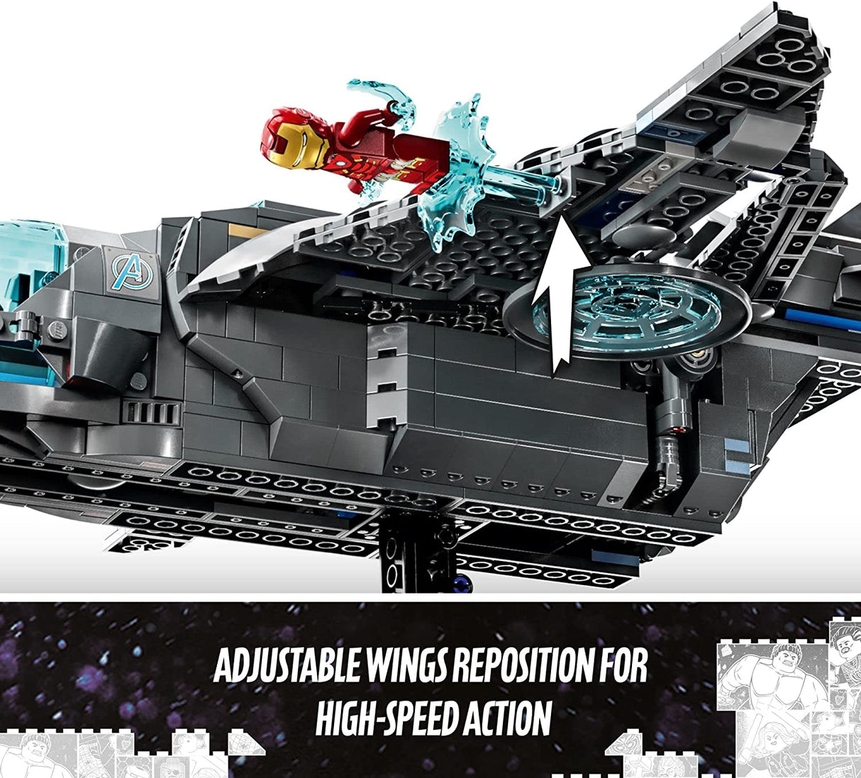 LEGO Marvel The Avengers Quinjet 76248 (795 piezas)