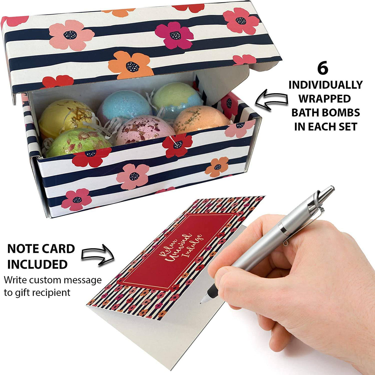 MINERAL ME - Bombas de baño para mujeres - 24 bombas de baño totalmente naturales con aceites esenciales orgánicos, manteca de karité hidratante y sales de baño para relajación y alivio del estrés - Set de regalo de bombas de baño