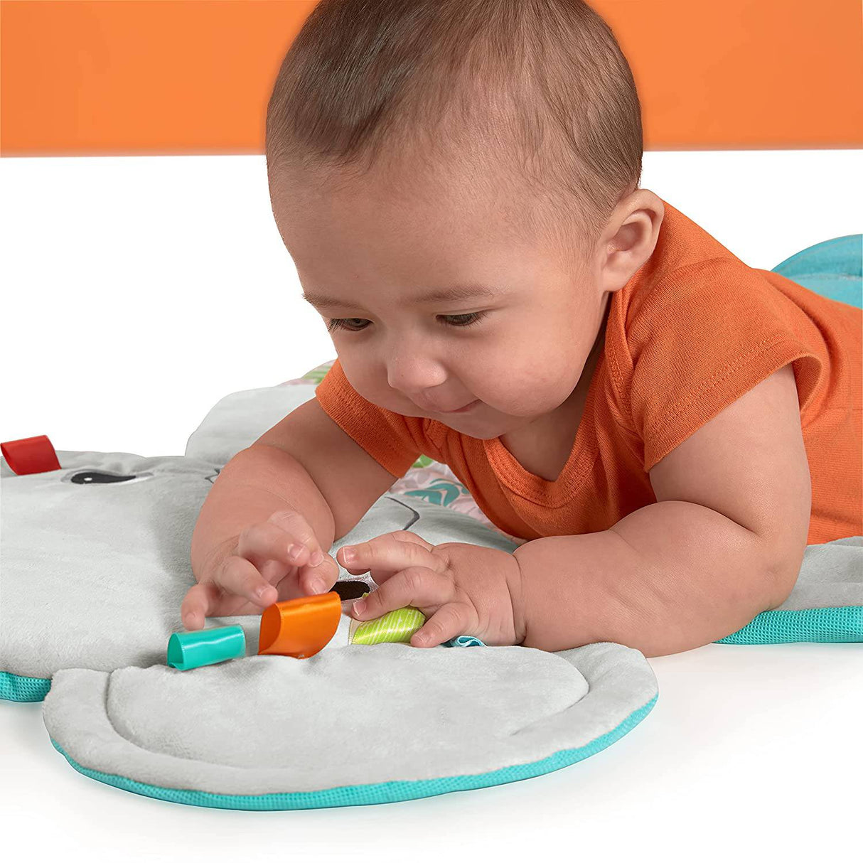 Bright Starts Hug 'N Cuddle Activity Gym & Playmat con juguetes para llevar - DIGVICE MX