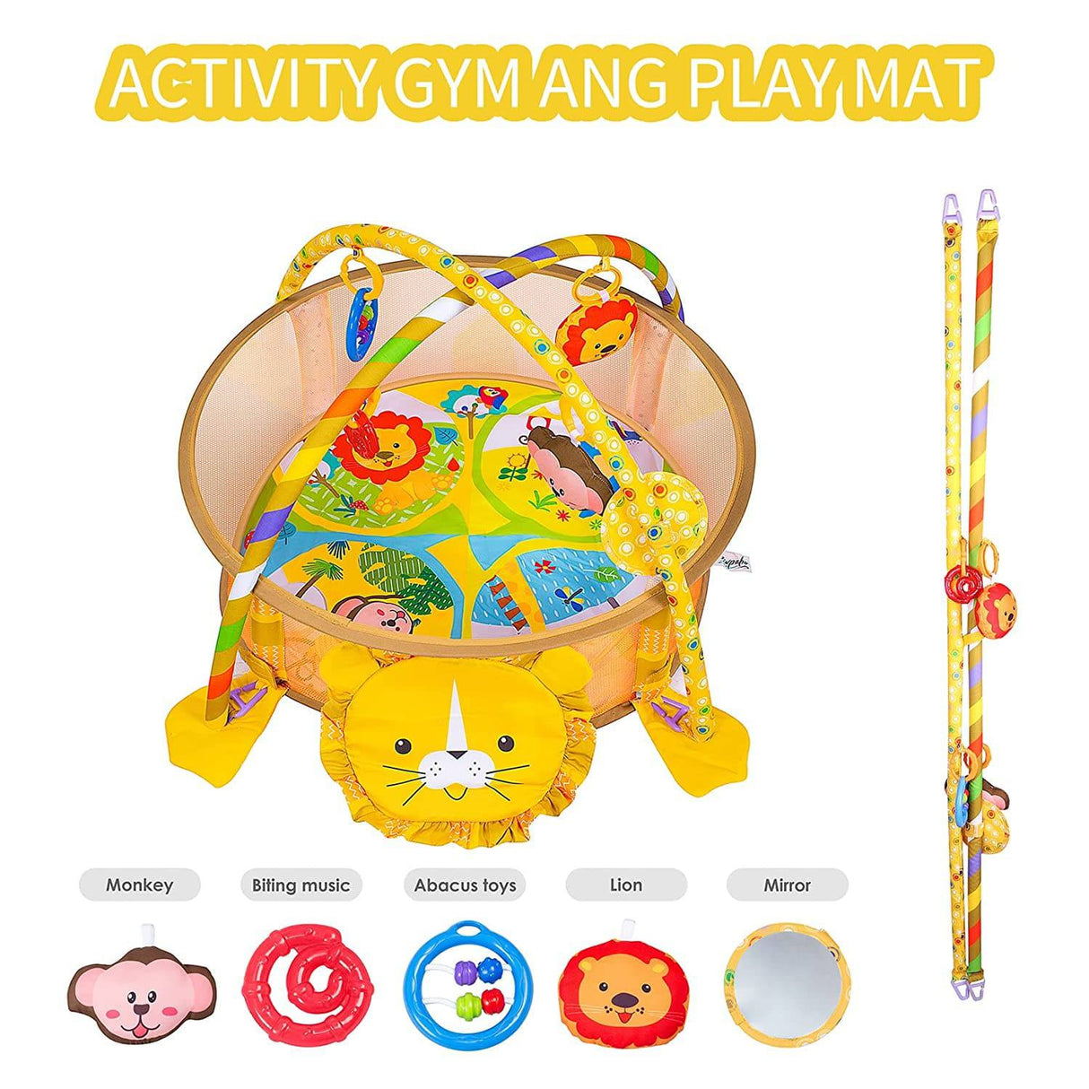 Rivpabo Baby Play Mat para bebé, Baby Gym Play Mat 4 en 1, Gruesa Baby Play Mat Activity Mat Gym, Crawling Gym Mat Activity Center, Baby Girl Boy Kick and Play Mat, para el desarrollo temprano del recién nacido - DIGVICE MX