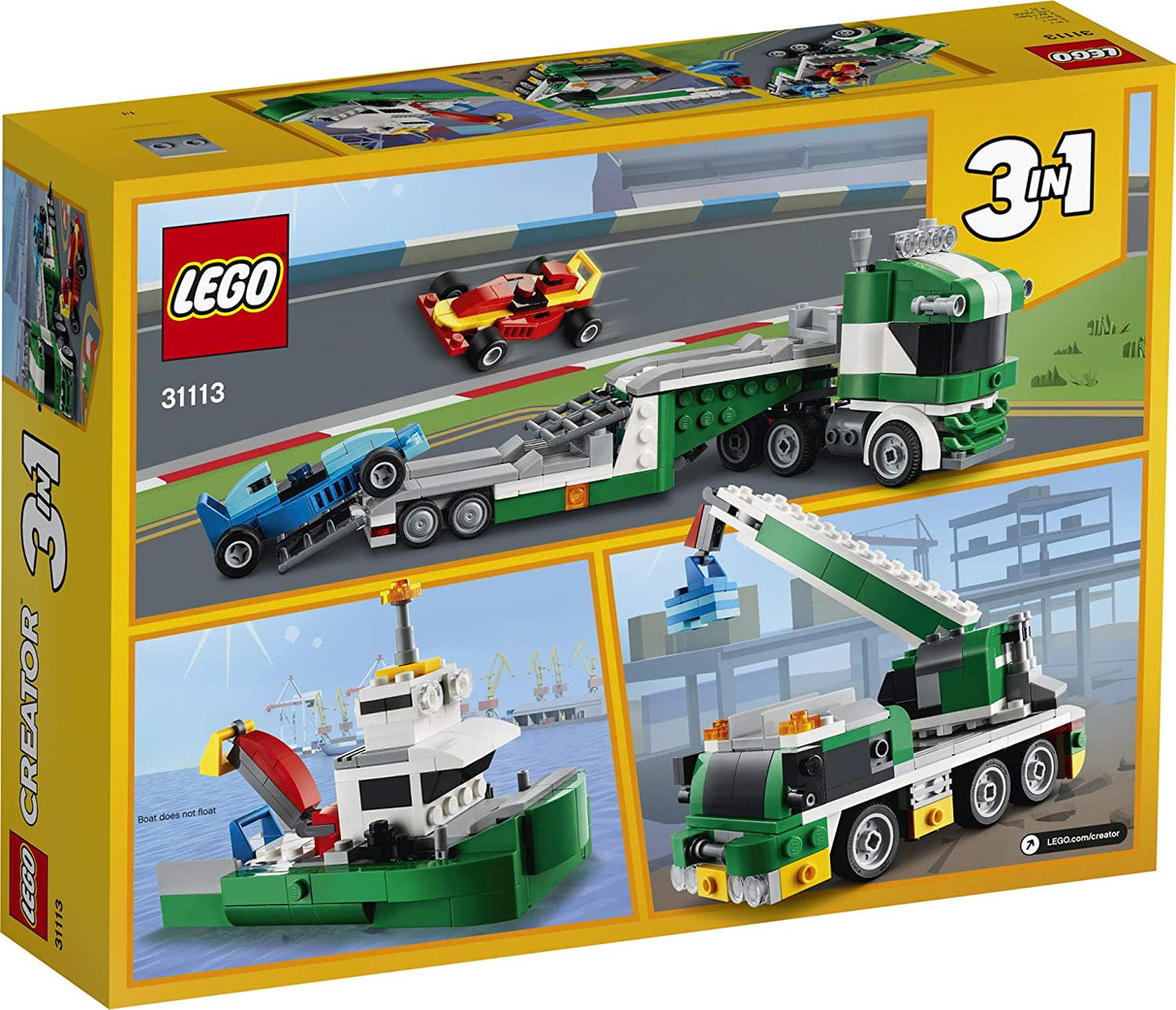 LEGO Creator 3in1 Race Car Transporter 31113 (328 piezas)