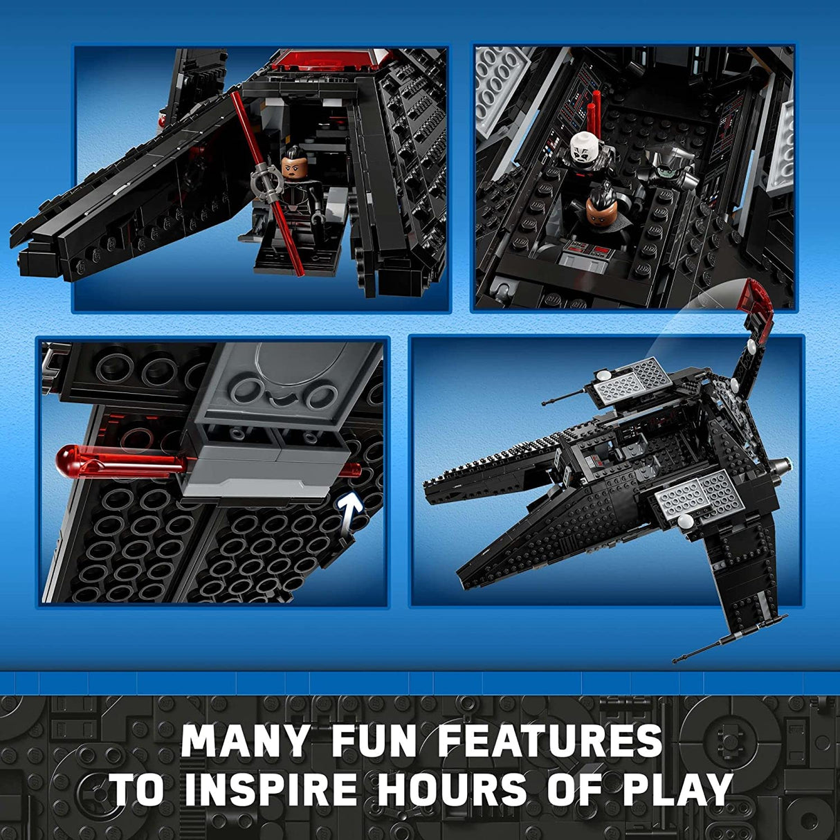 LEGO Star Wars: OBI-Wan Kenobi Inquisitor Transport Scythe 75336 (924 piezas)