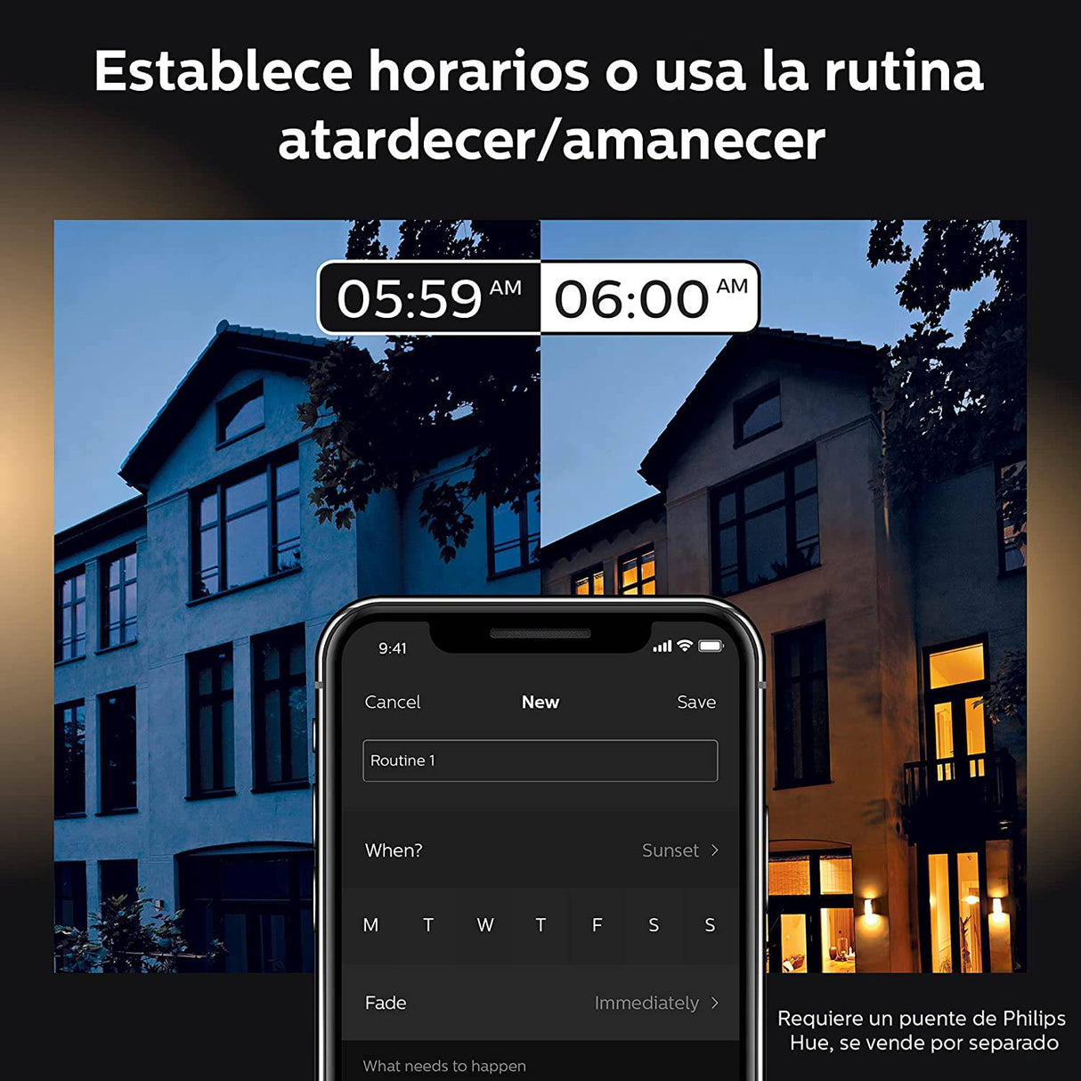 Bombillas inteligentes Philips Hue White Outdoor PAR38 de 13 W (se requiere Hub Philips Hue), 2 bombillas inteligentes LED PAR38 blancas, funciona con Alexa, Apple HomeKit y Google Assistant - DIGVICE MX