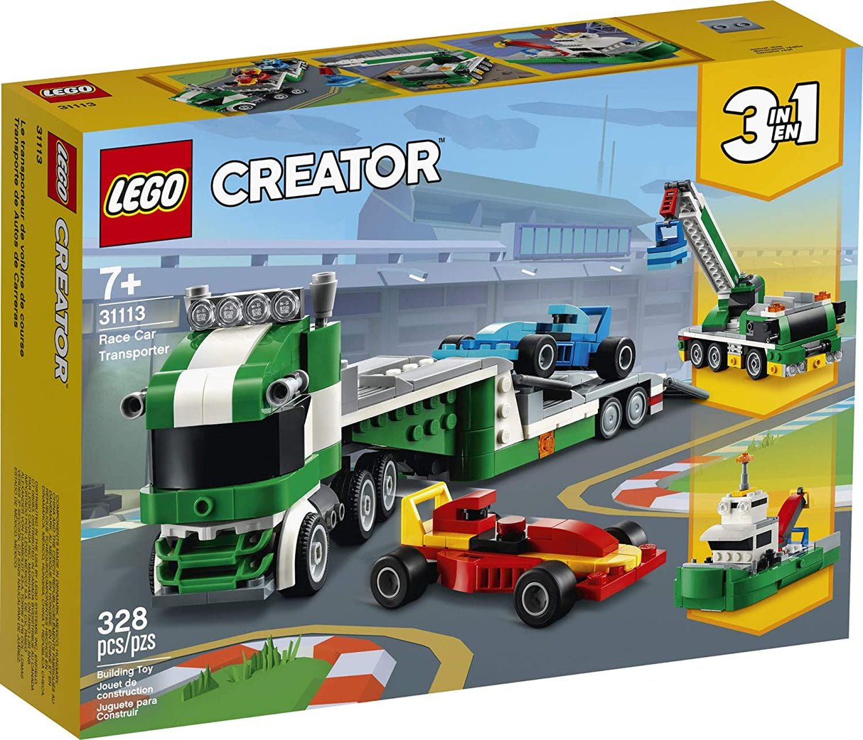 LEGO Creator 3in1 Race Car Transporter 31113 (328 piezas)