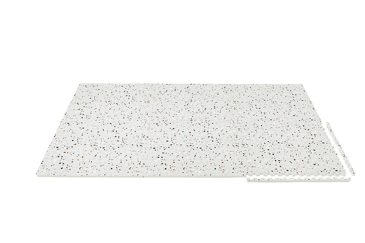 Yay Mats Alfombra de juegos para bebé extra grande y elegante. Espuma suave, gruesa y no tóxica cubre baldosas expandibles de 6 pies x 4 pies con bordes Tapete de juegos para bebés y niños Tapete para el tiempo boca abajo - DIGVICE MX