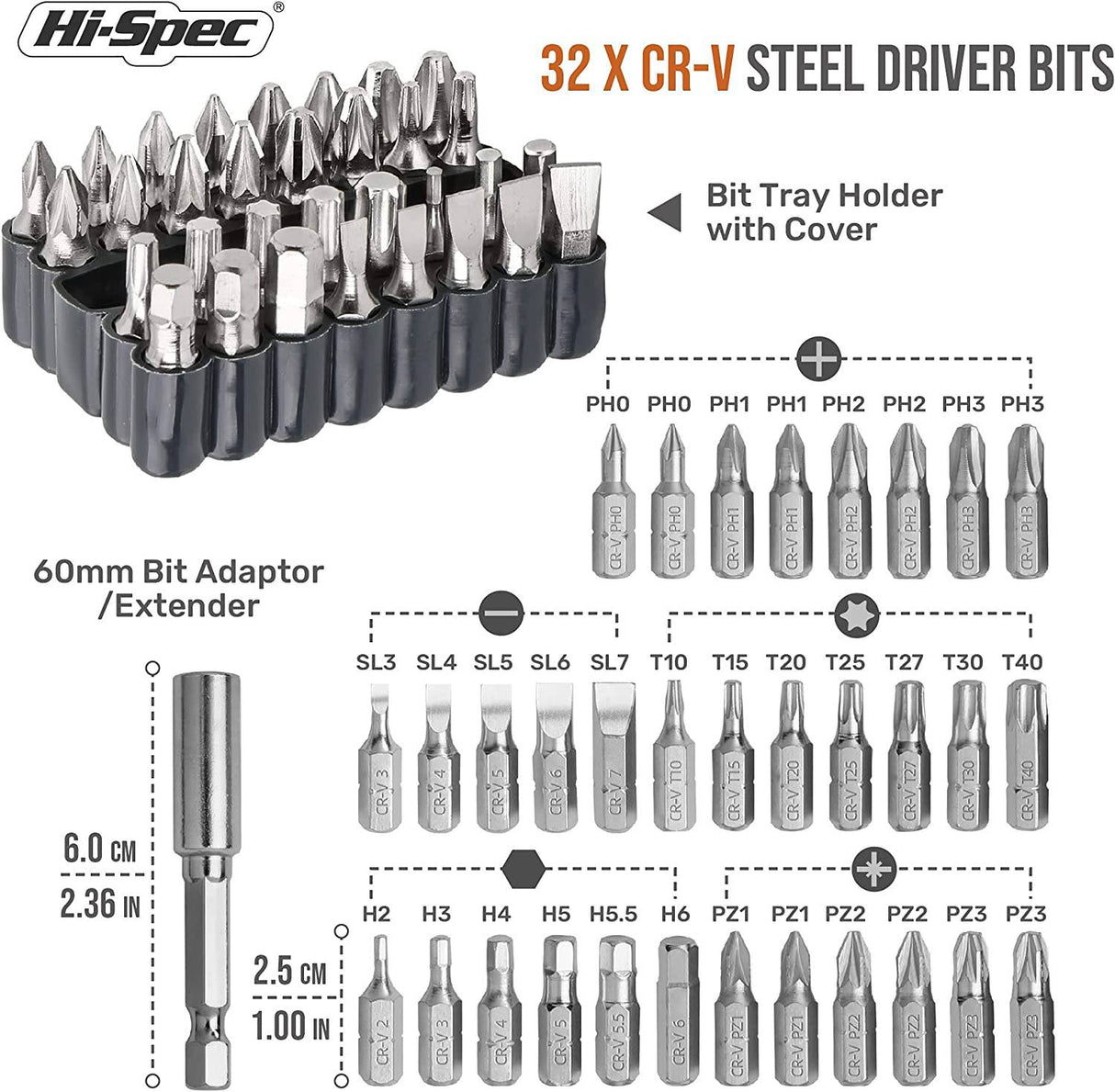 Destornillador inalámbrico Hi-Spec 34pc Green 3.6V USB Electric Power. Batería recargable y puntas de destornillador - DIGVICE MX
