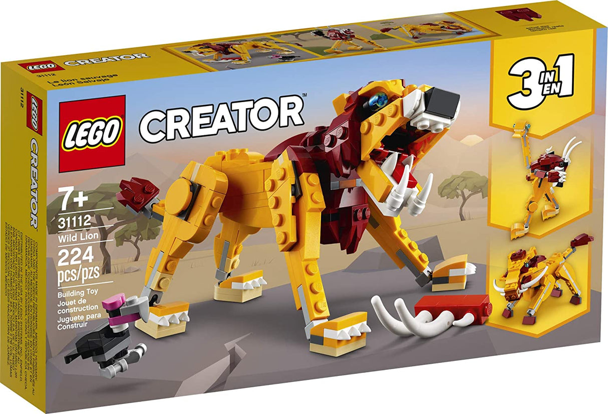 LEGO Creator 3in1 Wild Lion 31112 3in1 (224 piezas)