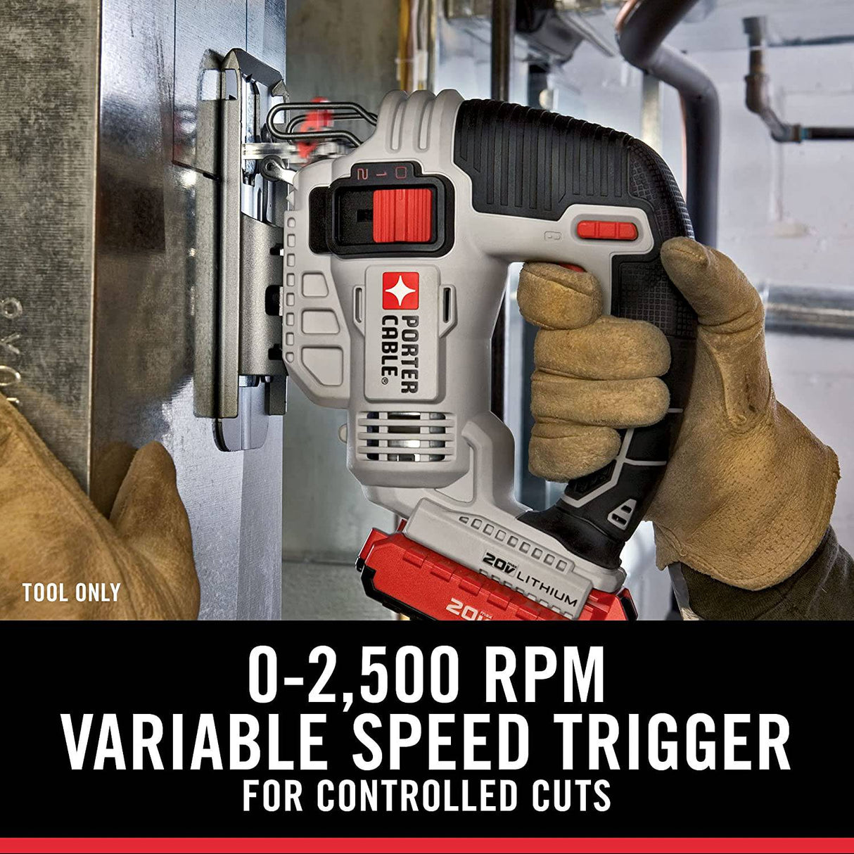 Sierra caladora PORTER-CABLE 20V MAX*, solo herramienta (PCC650B) - DIGVICE MX