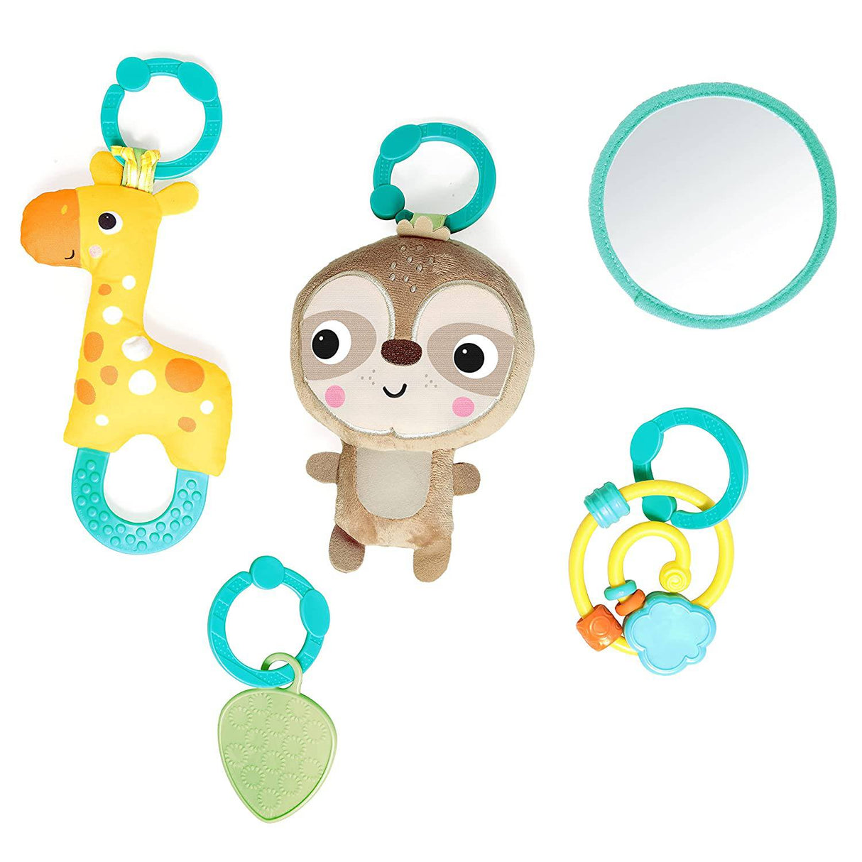 Bright Starts Hug 'N Cuddle Activity Gym & Playmat con juguetes para llevar - DIGVICE MX