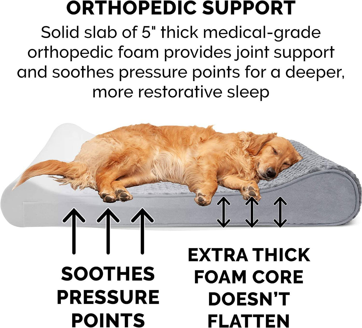 Furhaven Camas ortopédicas, de gel y de espuma viscoelástica para perros pequeños, medianos y grandes - Colchón ergonómico Contour Luxe Lounger Dog Bed y más MEDIUM - DIGVICE MX