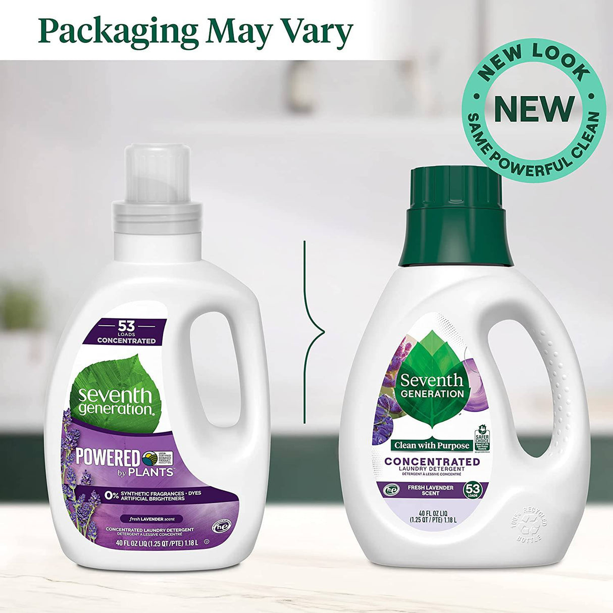 Seventh Generation Detergente concentrado para ropa, aroma de lavanda fresca, 40 oz, paquete de 2 (106 cargas) - DIGVICE MX