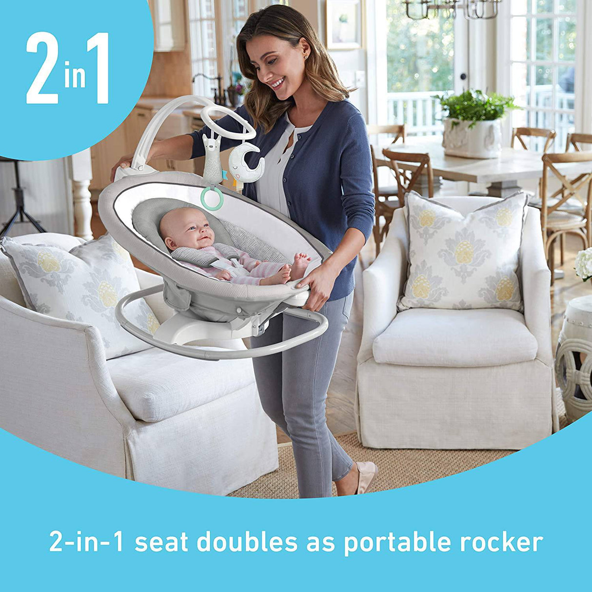 Graco Sense2Soothe Baby Swing con tecnología de detección de llanto - DIGVICE MX