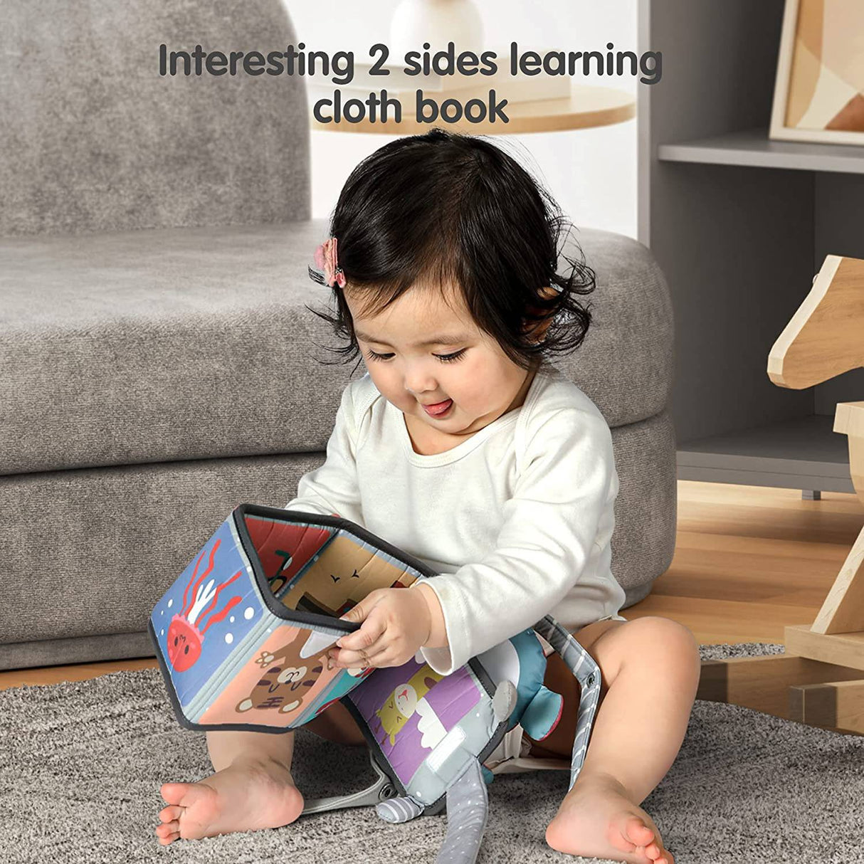 Gimnasio para bebés TUMAMA, tapetes de juego con juguetes colgantes extraíbles y almohada de felpa para el tiempo de barriga, tapete de actividades para bebés de alto contraste - DIGVICE MX