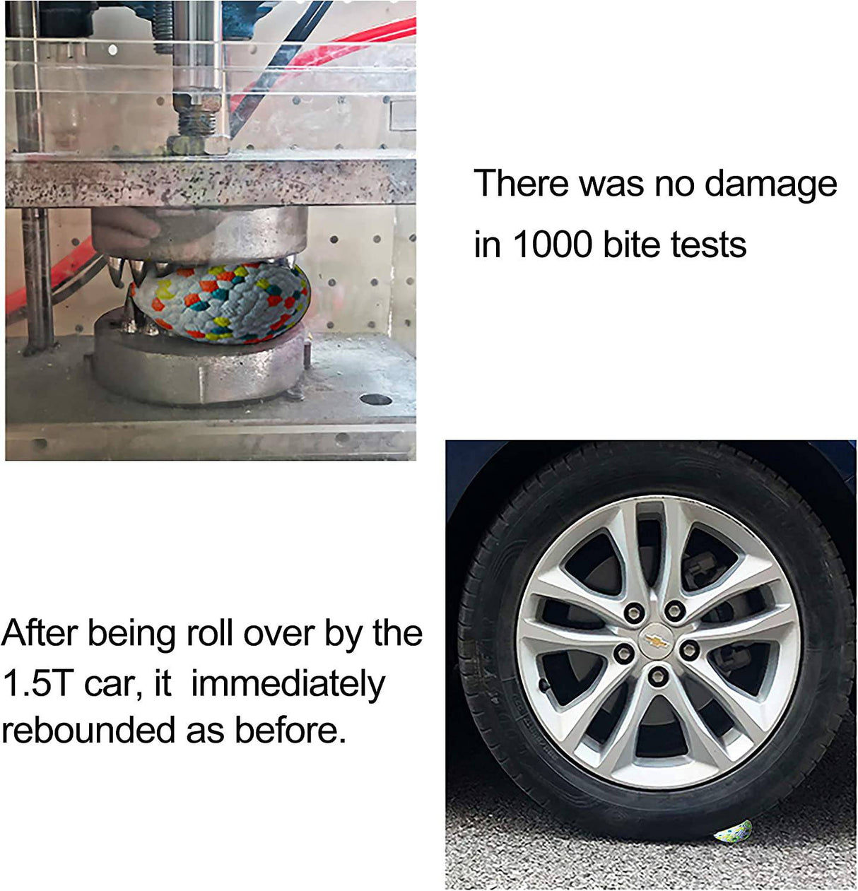 IVY´S - Pelota para perros Pelotas de juguete duraderas para perros, resistentes a las mordeduras Perros interactivos de alta elasticidad Juguetes para mascotas Pelotas de ejercicio - DIGVICE MX