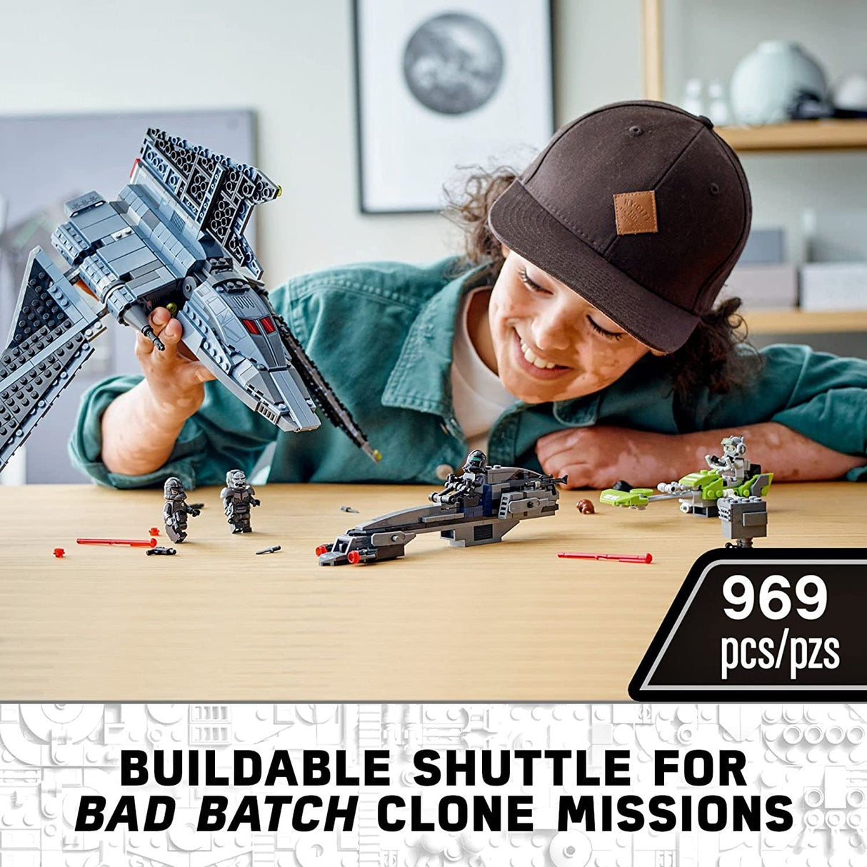 LEGO Star Wars The Bad Batch Attack Shuttle 75314 (969 piezas)