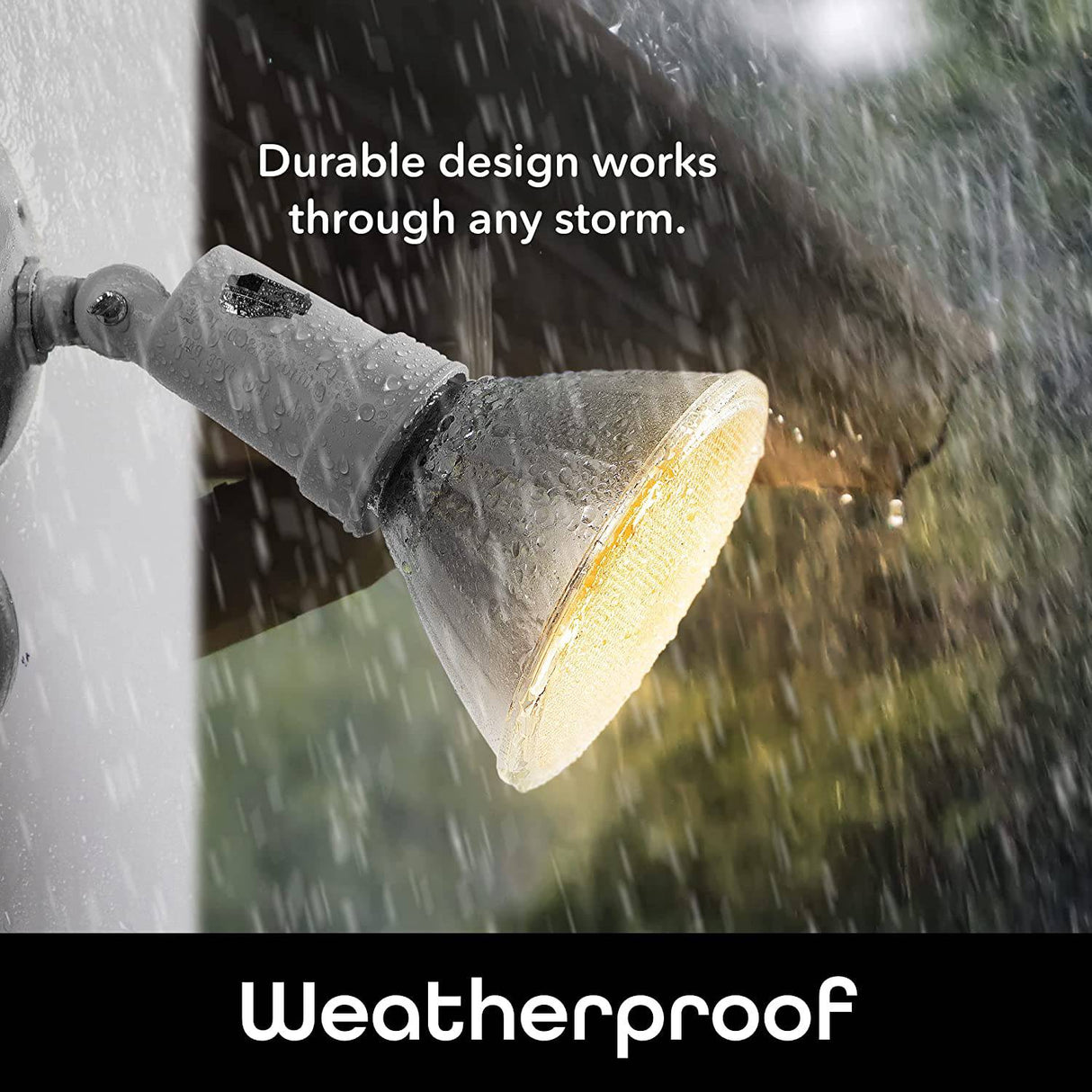 Geeni LUX Foco reflector inteligente, blanco, para exteriores, 2700 K-6500 K, bombilla LED regulable, E26, PAR38, 11 W, 1000 lúmenes, sin concentrador compatible con Alexa, Google Home, requiere Wi-Fi de 2,4 GHz, paquete de 2 - DIGVICE MX