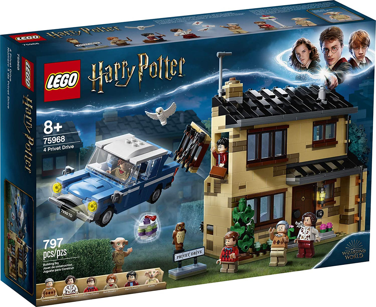 LEGO Harry Potter 4 Privet Drive 75968 Juego de juguetes de construcción para niños, niños y niñas a partir de 8 años (797 piezas)