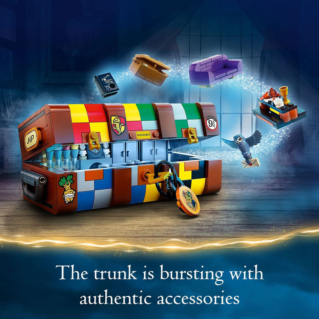 LEGO Harry Potter Hogwarts Magical Trunk 76399 Juego de juguetes de construcción para niños, niños y niñas a partir de 8 años (603 piezas)