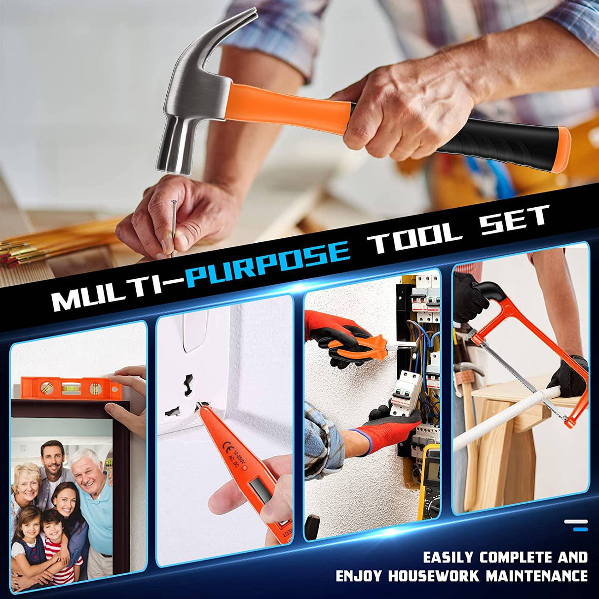 AGMBOK -Juego de taladro inalámbrico de 21 V con batería de 3000 mAh y cargador rápido, juego de herramientas eléctricas de 117 piezas con taladro eléctrico - DIGVICE MX