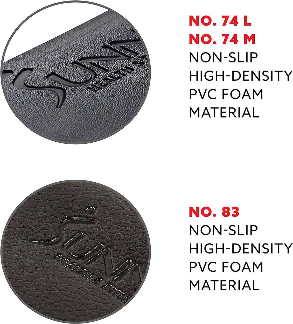 Sunny Health & Fitness - Alfombrilla protectora de suelo de espuma para gimnasio en casa para equipos de fitness y ejercicio. M - 79L x 35.5W x 0.16H in