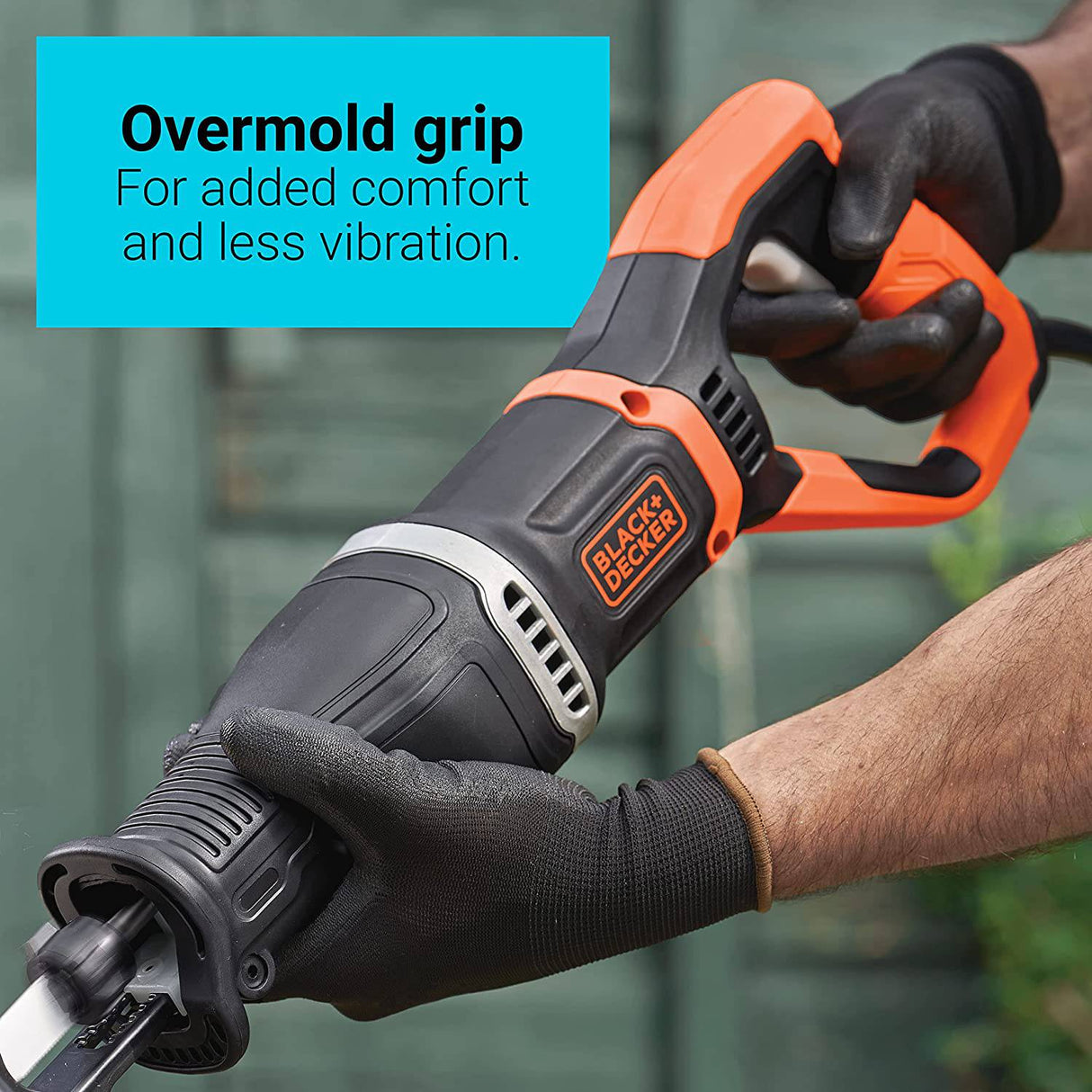 BLACK+DECKER Sierra de sable eléctrica de 7 amperios con soporte de ramas extraíble (BES301K) - DIGVICE MX