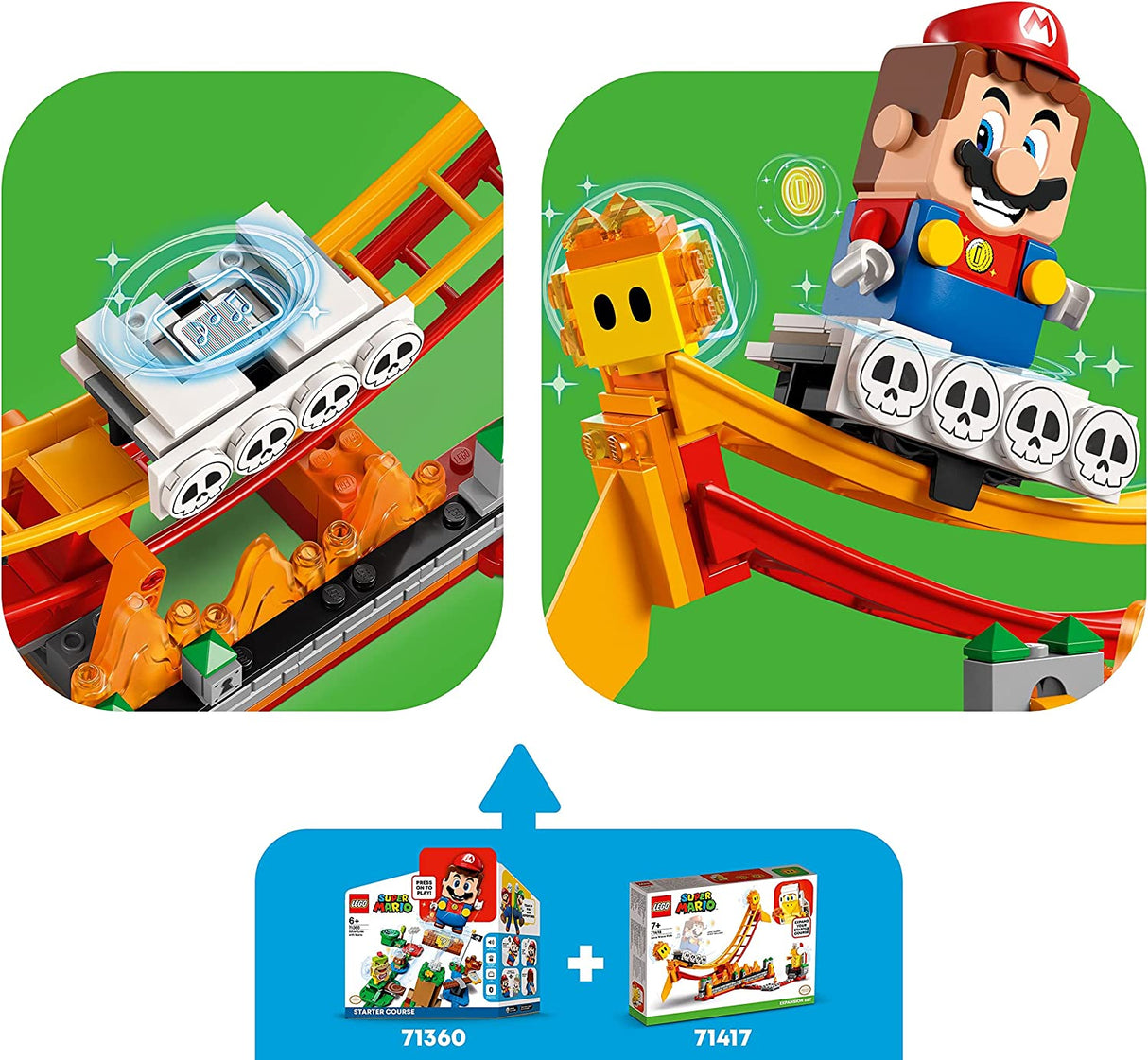 LEGO Super Mario Lava Wave Ride Expansion 71416 (218 piezas)