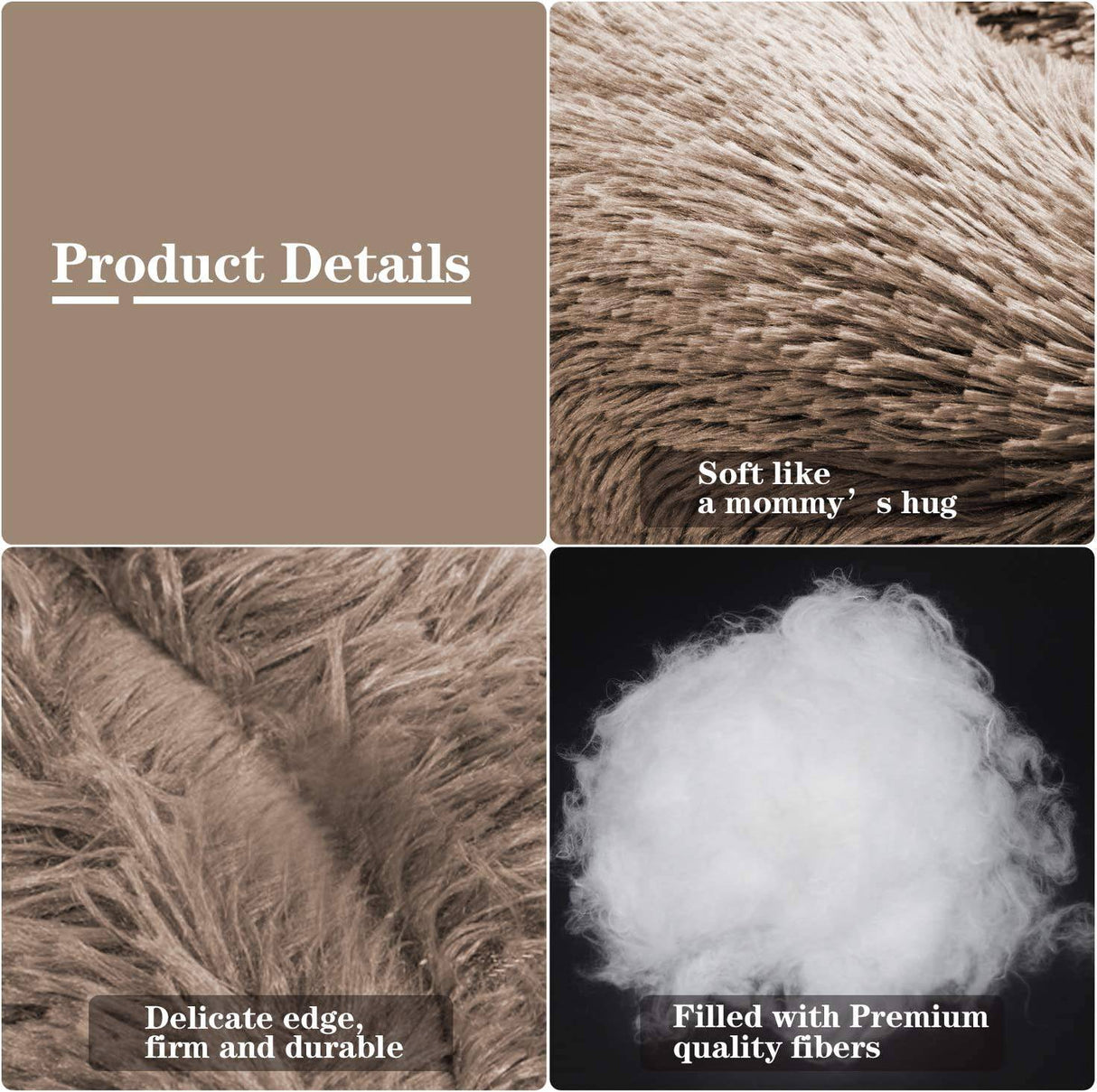 MFOX Calming Dog Bed (XL) para perros medianos y grandes Cama cómoda para mascotas Piel sintética Donut Cuddler Hasta 35 lb - DIGVICE MX