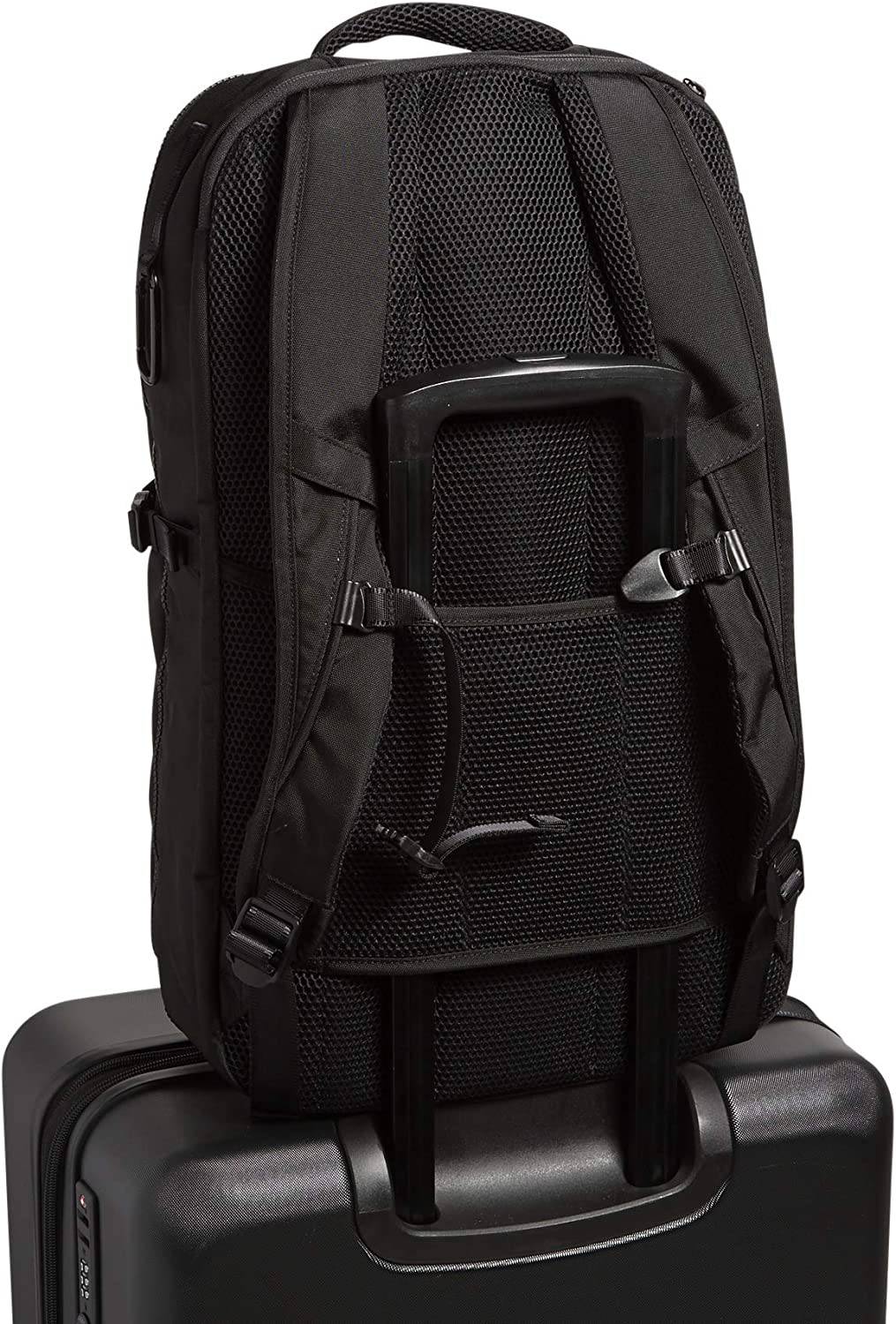 Vera Bradley - Mochila de viaje para mujer reciclada Lighten Up Reactive Lay Flat, color negro, talla única