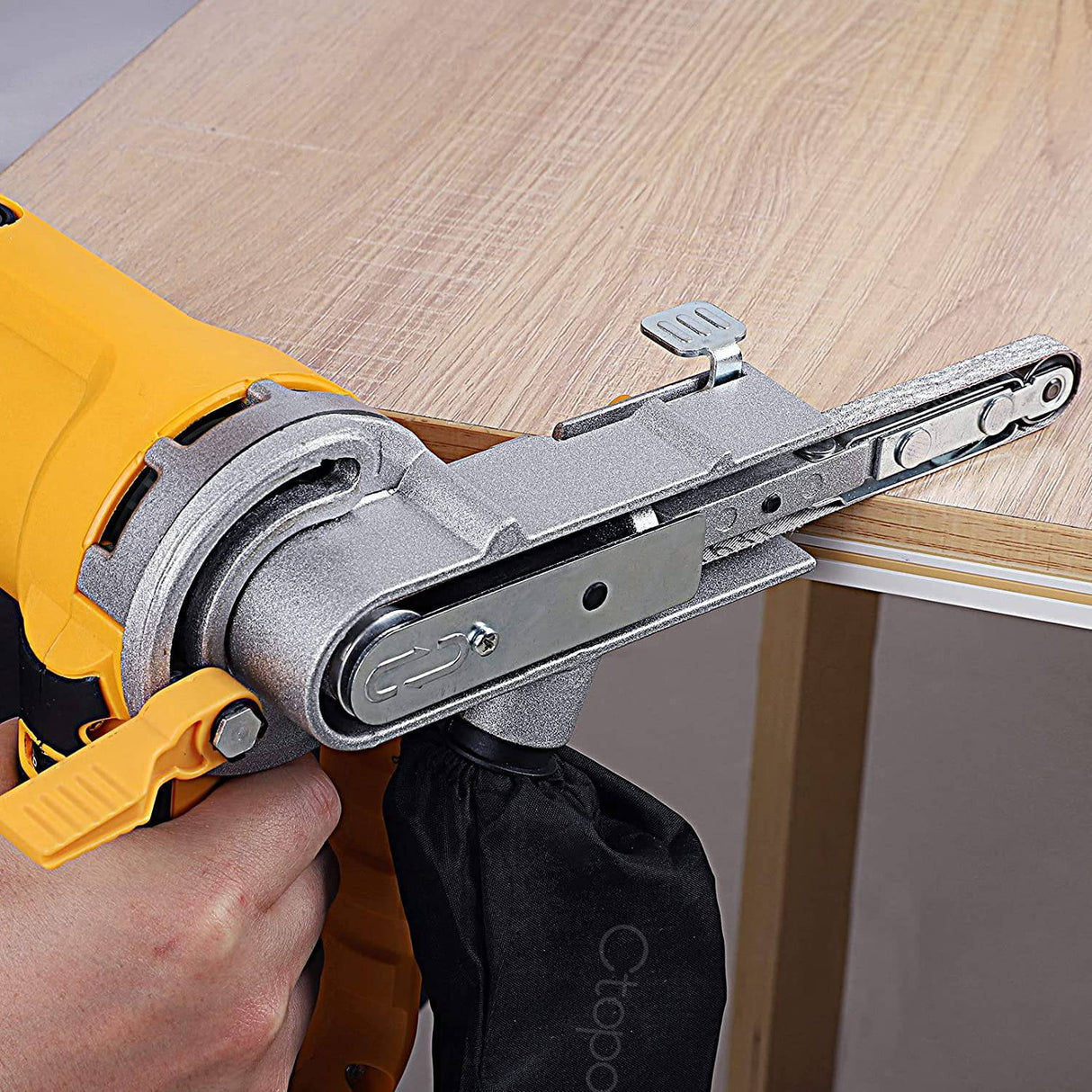 CtopoGo Variable 6 Velocidades Detallado Archivo Lijadora Arena Amoladora de banda eléctrica Detalle de la máquina Lijadora de banda de aire Pulidora Herramienta con 8 piezas de cinturones y bolsa de recolección de polvo - DIGVICE MX