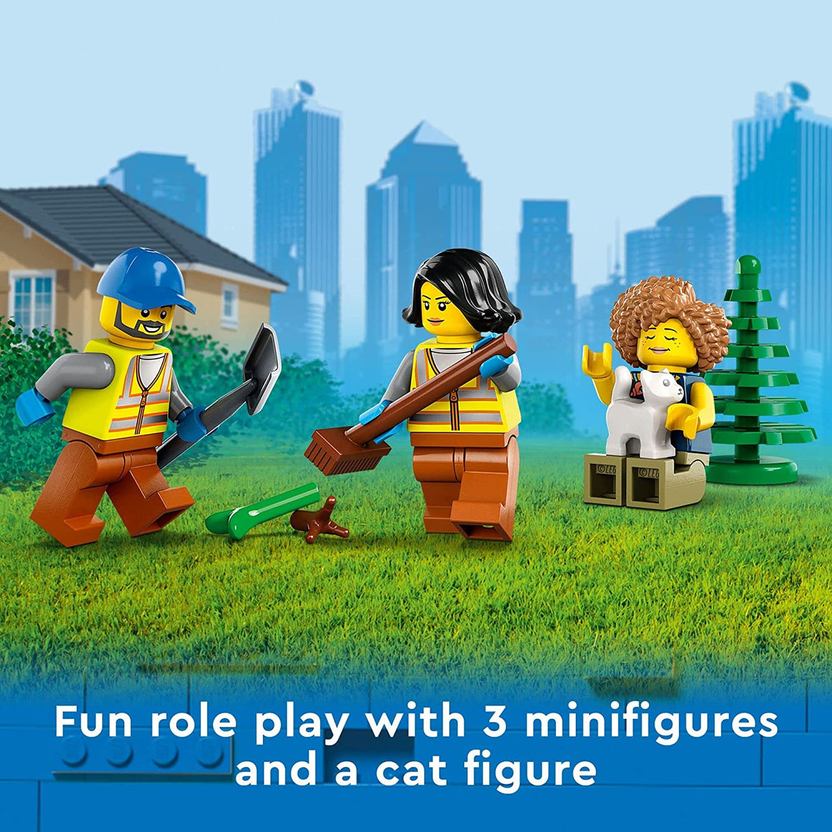 LEGO City Camión de reciclaje 60386 Juego de juguetes de construcción para niños, niños y niñas a partir de 5 años (261 piezas)