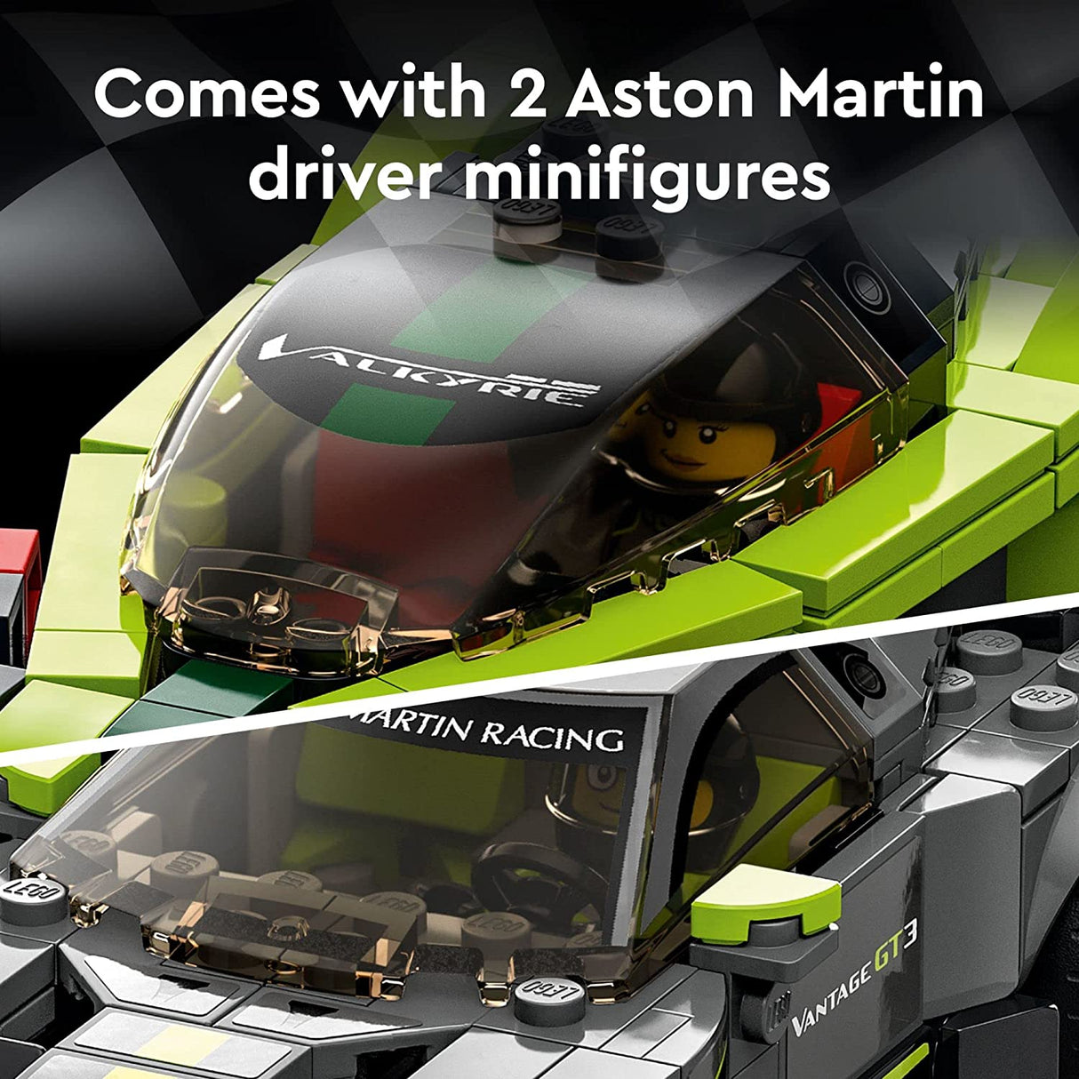 LEGO Speed Champions Aston Martin Valkyrie AMR Pro y Aston Martin Vantage GT3 76910 (592 piezas)