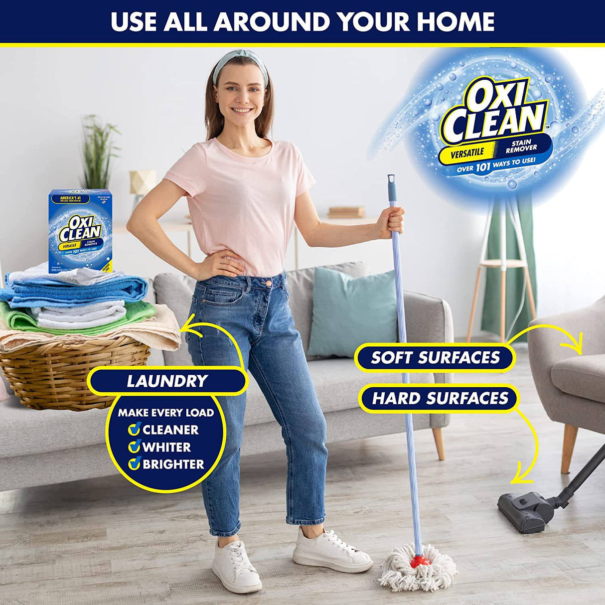 OxiClean - Polvo quitamanchas versátil, 7.22 libras - DIGVICE MX