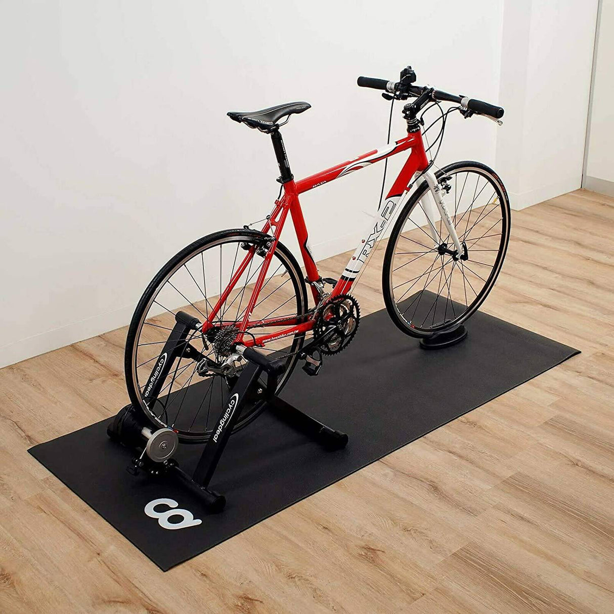 CyclingDeal - Alfombrilla para bicicleta de entrenamiento - Se adapta a Ergo Mag Fluid para ciclos de interior Stepper para bicicletas de interior Peloton - Alfombrillas gruesas para equipo de ejercicio - Suelo de gimnasio