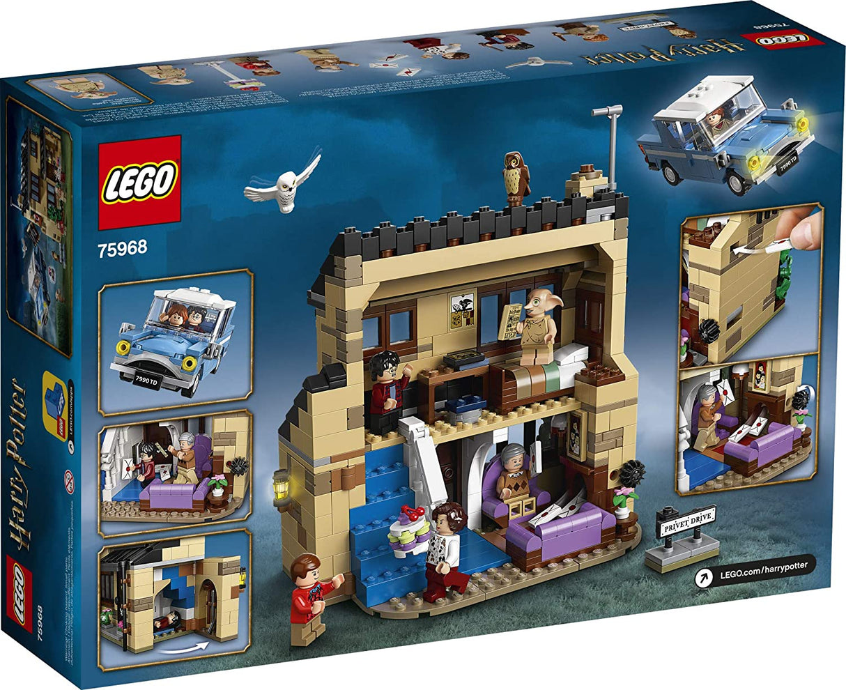 LEGO Harry Potter 4 Privet Drive 75968 Juego de juguetes de construcción para niños, niños y niñas a partir de 8 años (797 piezas)