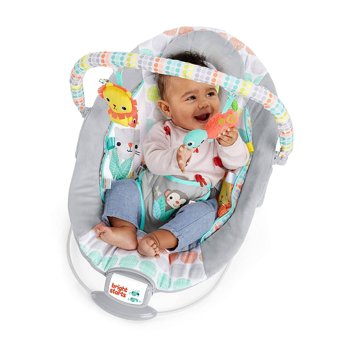 Bright Starts Whimsical Wild Comfy Baby Bouncer Asiento con relajante vibración y música - DIGVICE MX