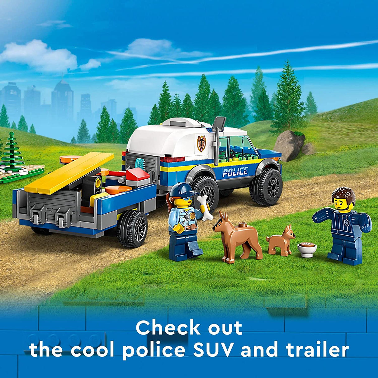 LEGO City Mobile Police Dog Training 60369 Juego de construcción para niños, niños y niñas a partir de 5 años (197 piezas)