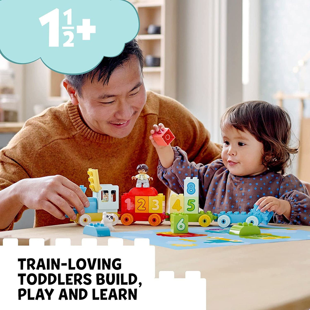LEGO DUPLO My First Number Train - Juguete de construcción para aprender a contar - 10954